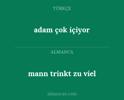 adam çok içiyor - mann trinkt zu viel
