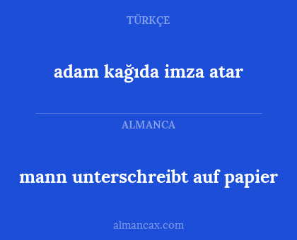 mann unterschreibt auf papier - adam kağıda imza atar