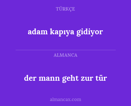 adam kapıya gidiyor - der mann geht zur tür
