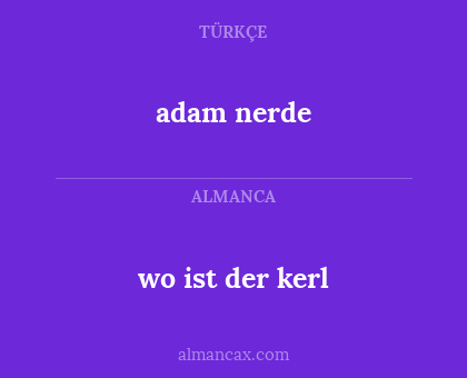 adam nerde - wo ist der kerl