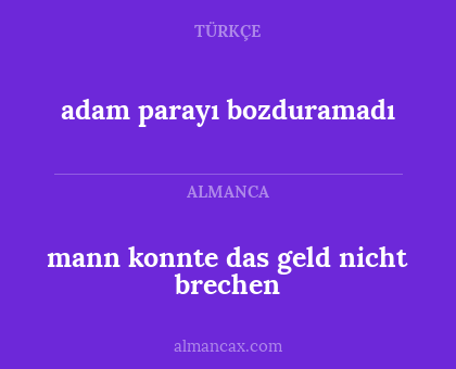 mann konnte das geld nicht brechen - adam parayı bozduramadı