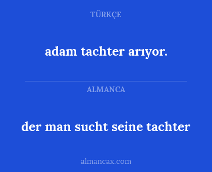 der man sucht seine tachter - adam tachter arıyor.