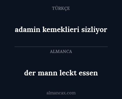 adamin kemeklieri sizliyor - der mann leckt essen