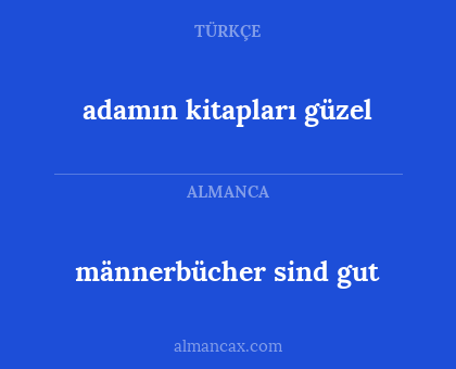 männerbücher sind gut - adamın kitapları güzel