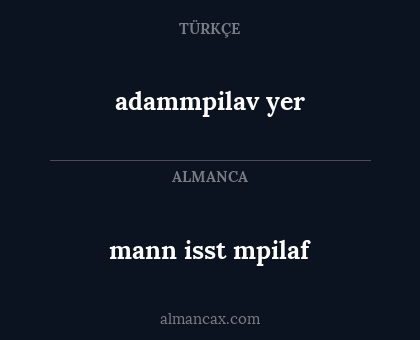 mann isst mpilaf - adammpilav yer