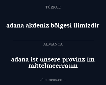 adana akdeniz bölgesi ilimizdir - adana ist unsere provinz im mittelmeerraum