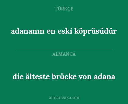 die älteste brücke von adana - adananın en eski köprüsüdür