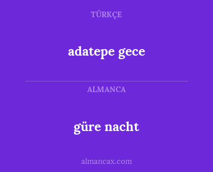 adatepe gece - güre nacht