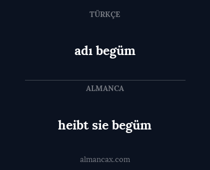 adı begüm - heibt sie begüm