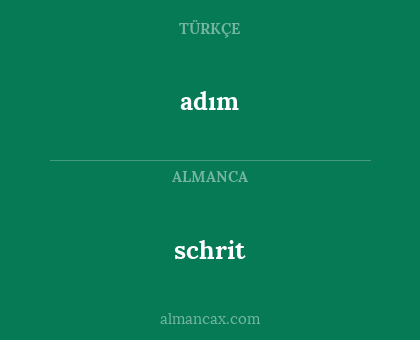 schrit - adım