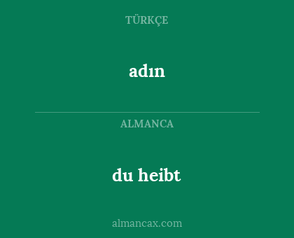 adın - du heibt