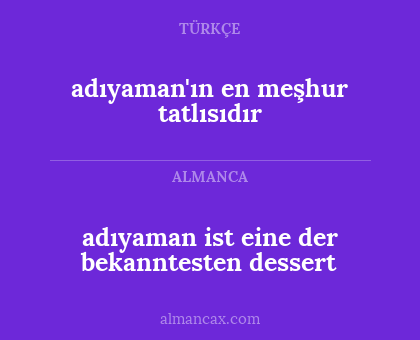 adıyaman ist eine der bekanntesten dessert - adıyaman'ın en meşhur tatlısıdır