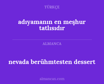 adıyamanın en meşhur tatlısıdır - nevada berühmtesten dessert