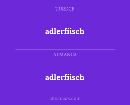 adlerfiisch - adlerfiisch