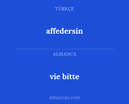 affedersin - vie bitte