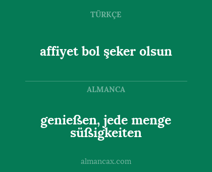 affiyet bol şeker olsun - genießen, jede menge süßigkeiten