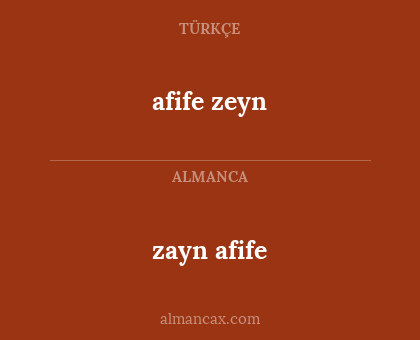 afife zeyn - zayn afife