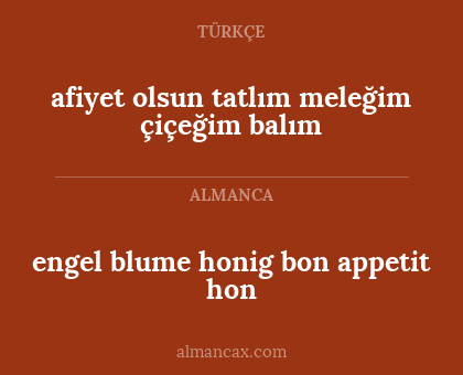 afiyet olsun tatlım meleğim çiçeğim balım - engel blume honig bon appetit hon