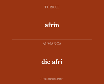 afrin - die afri