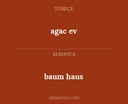 agac ev - baum haus