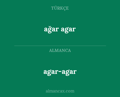 agar-agar - ağar agar