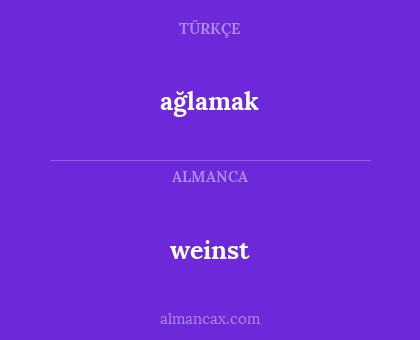 weinst - ağlamak