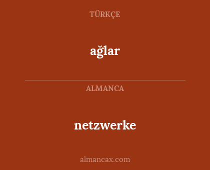 netzwerke - ağlar