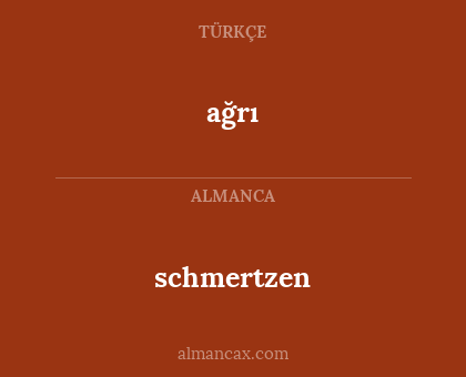 ağrı - schmertzen