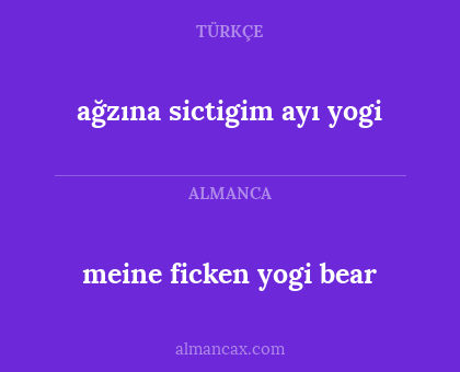 ağzına sictigim ayı yogi - meine ficken yogi bear