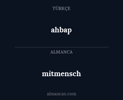 ahbap - mitmensch