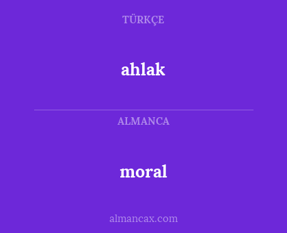 moral - ahlak