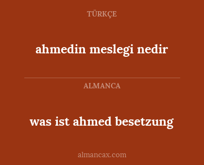 was ist ahmed besetzung - ahmedin meslegi nedir