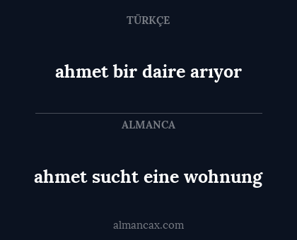 ahmet sucht eine wohnung - ahmet bir daire arıyor