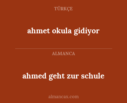 ahmet okula gidiyor - ahmed geht zur schule