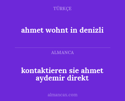 kontaktieren sie ahmet aydemir direkt - ahmet wohnt in denizli