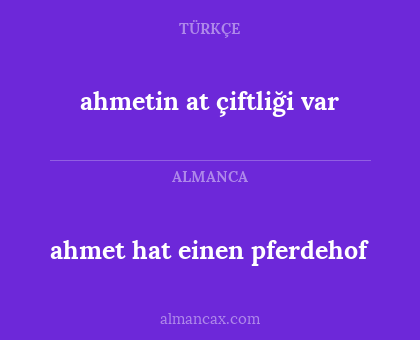 ahmet hat einen pferdehof - ahmetin at çiftliği var