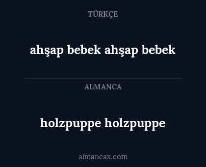 holzpuppe
holzpuppe - ahşap bebek
ahşap bebek