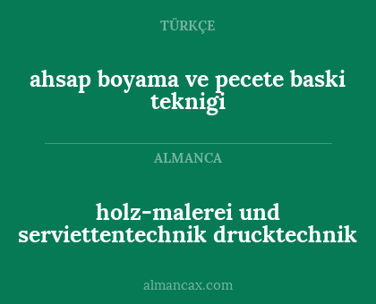 holz-malerei und serviettentechnik drucktechnik - ahsap boyama ve pecete baski teknigi