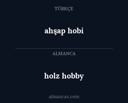 holz hobby - ahşap hobi