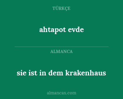 ahtapot evde - sie ist in dem krakenhaus
