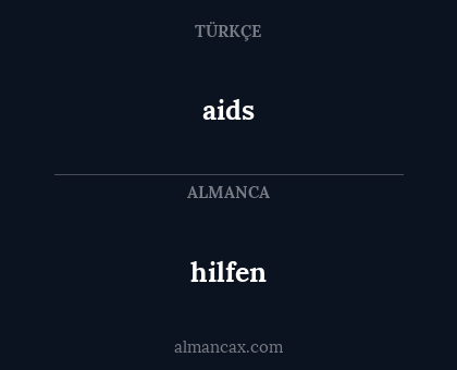 aids - hilfen