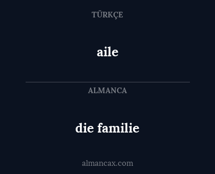 die familie - aile