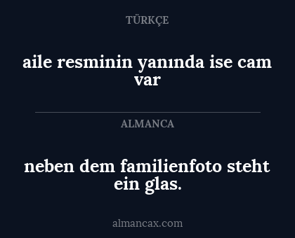 aile resminin yanında ise cam var - neben dem familienfoto steht ein glas.
