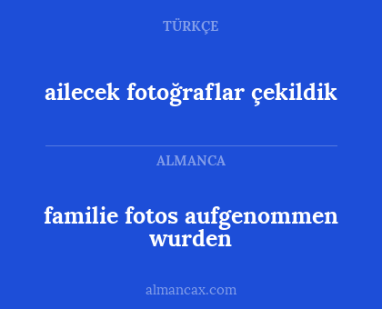 ailecek fotoğraflar çekildik - familie fotos aufgenommen wurden