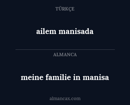 ailem manisada - meine familie in manisa