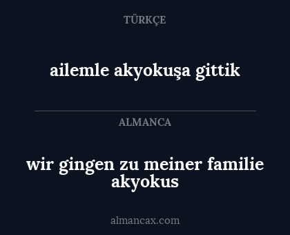 wir gingen zu meiner familie akyokus - ailemle akyokuşa gittik