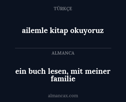 ailemle kitap okuyoruz - ein buch lesen, mit meiner familie