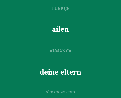 ailen - deine eltern