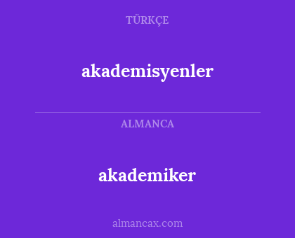 akademiker - akademisyenler