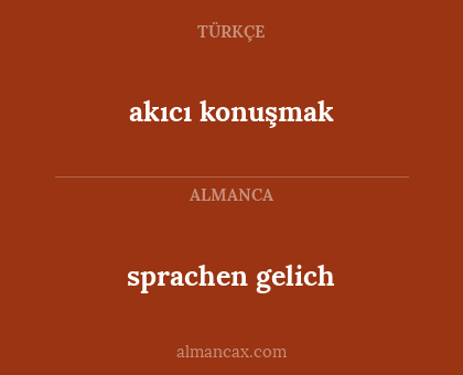 sprachen gelich - akıcı konuşmak